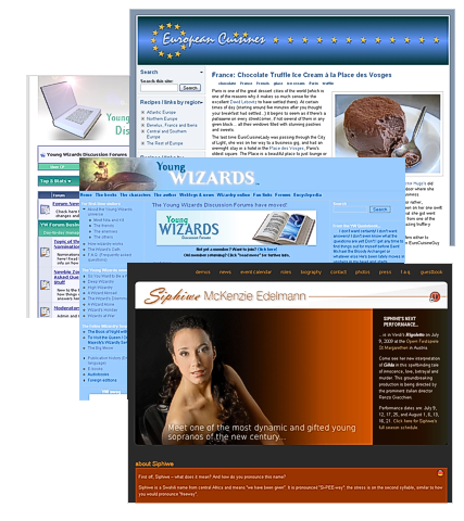 Click on the images to see the sites in question